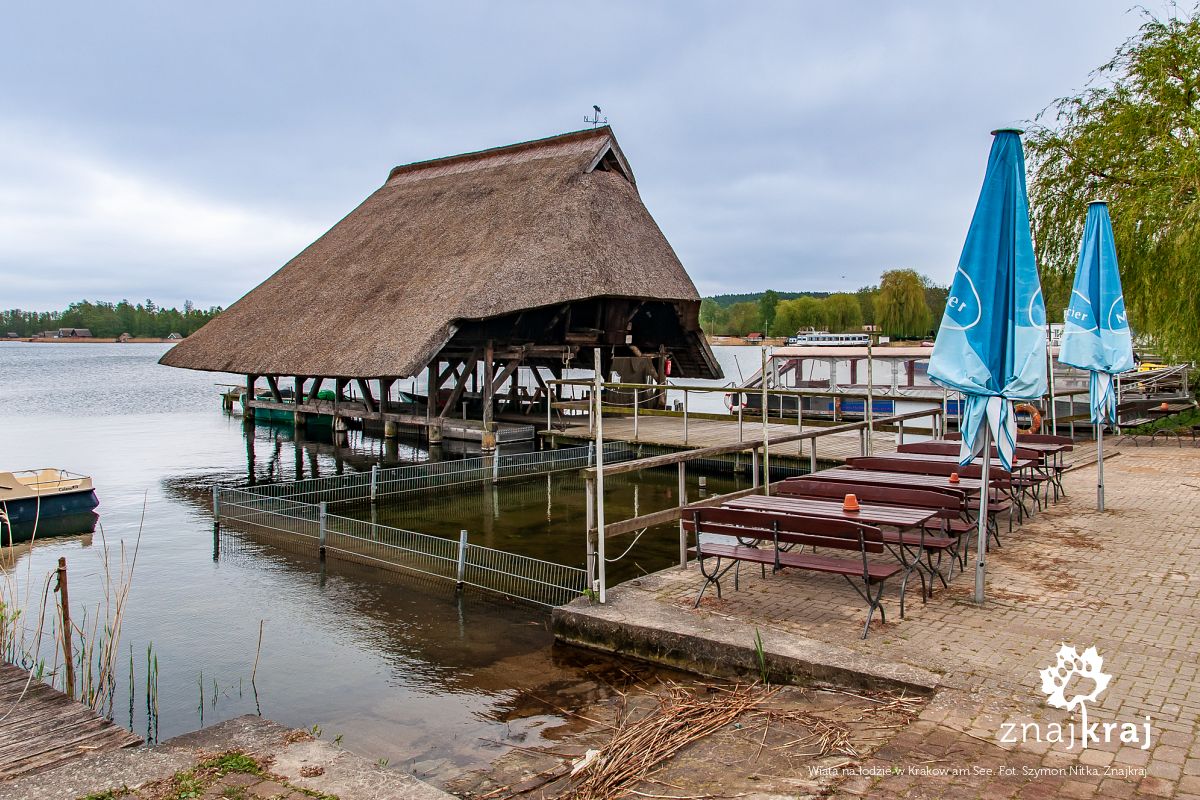 Wiata na łodzie w Krakow am See