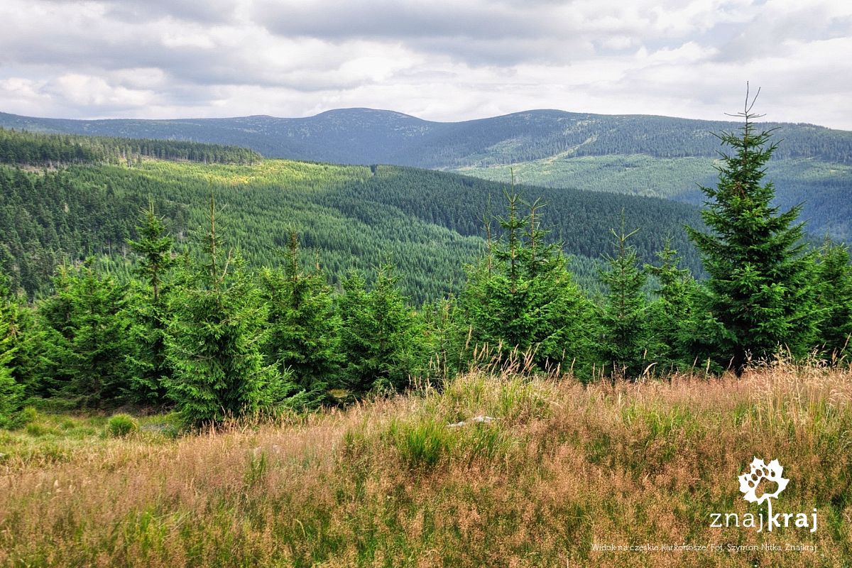 Widok na czeskie Karkonosze Widok na czeskie Karkonosze