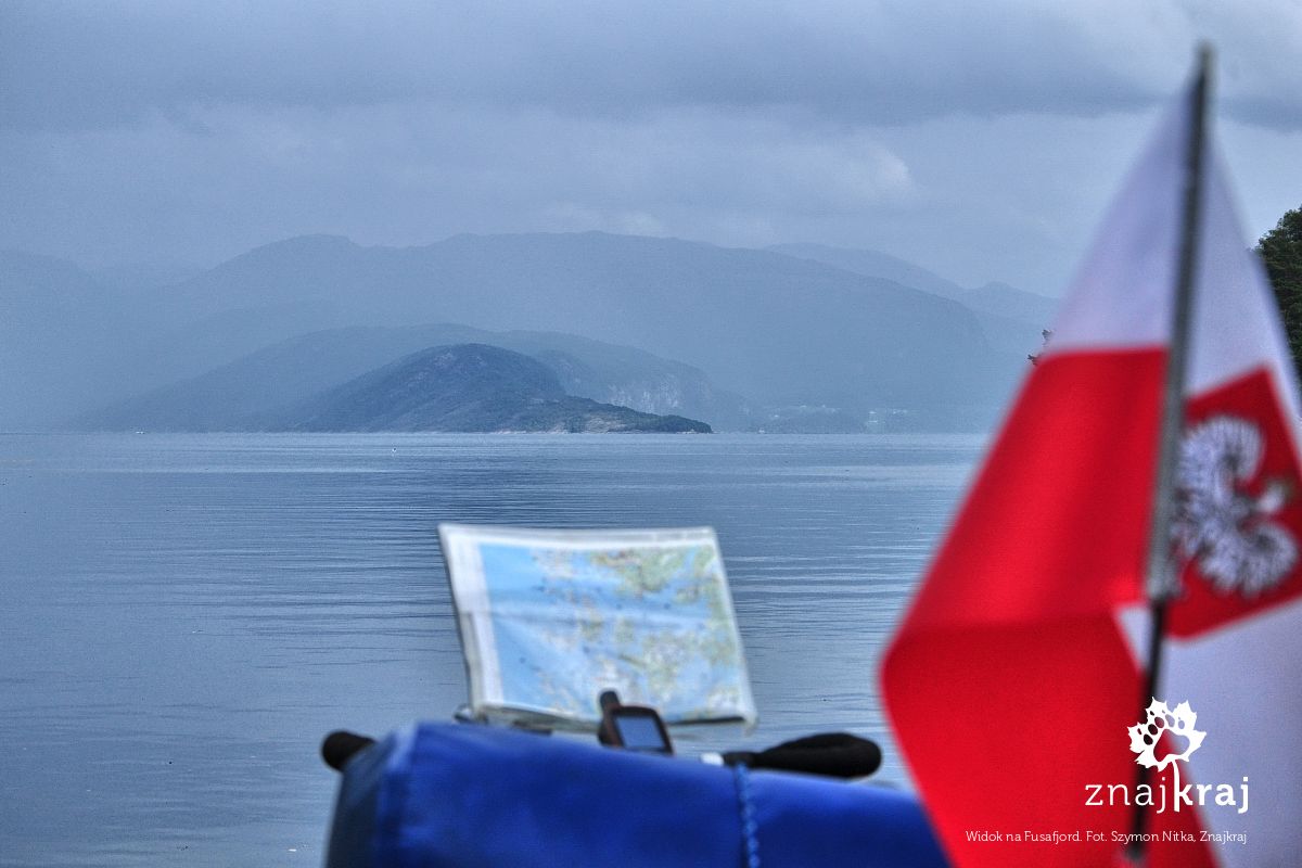 Widok na Fusafjord Widok na Fusafjord