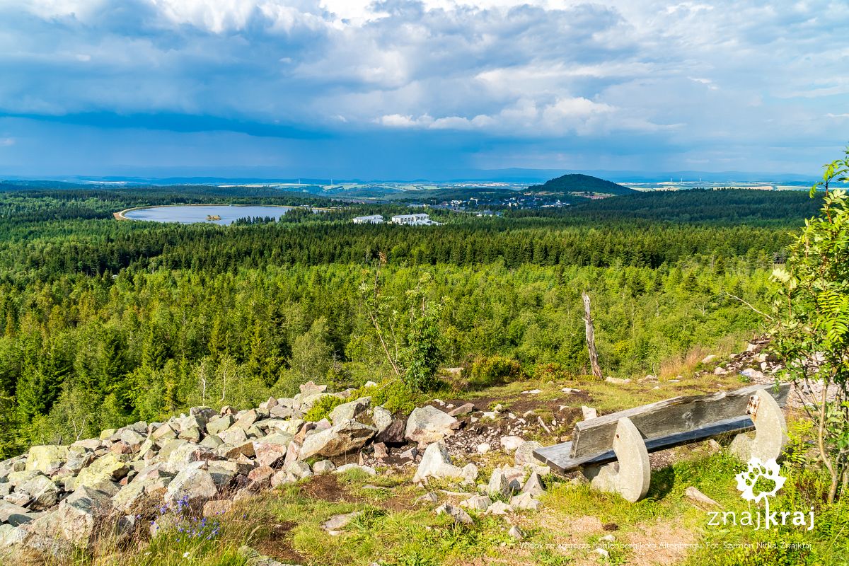 Widok ze wzgórza Kahlenberg koło Altenbergu