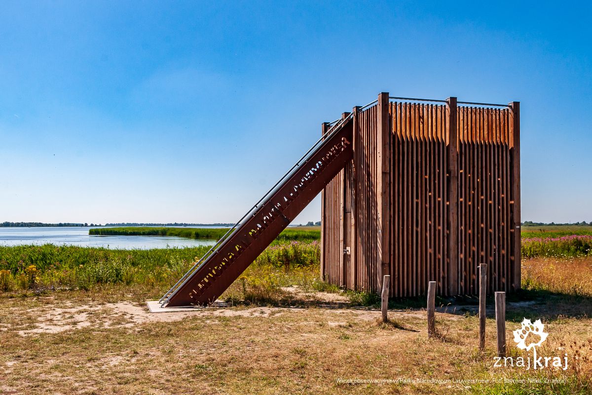 Wieża obserwacyjna w Parku Narodowym Lauwersmeer