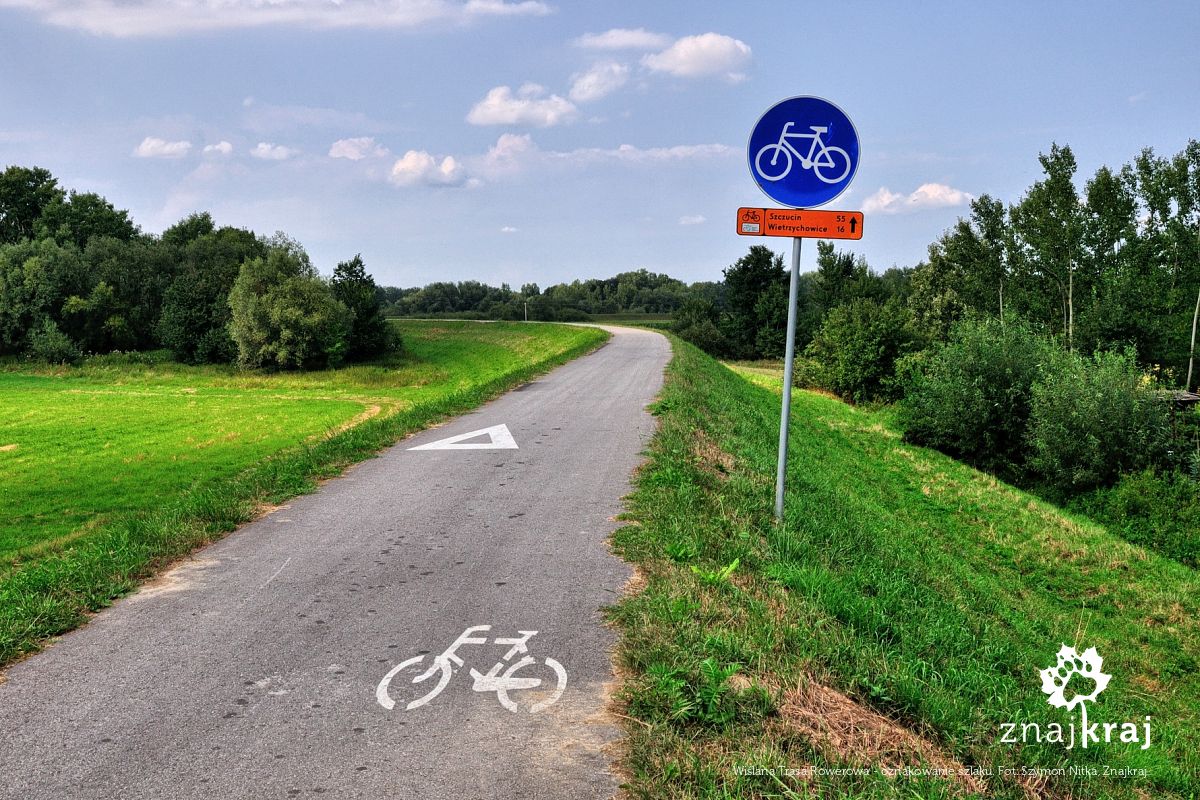 Wiślana Trasa Rowerowa - oznakowanie szlaku