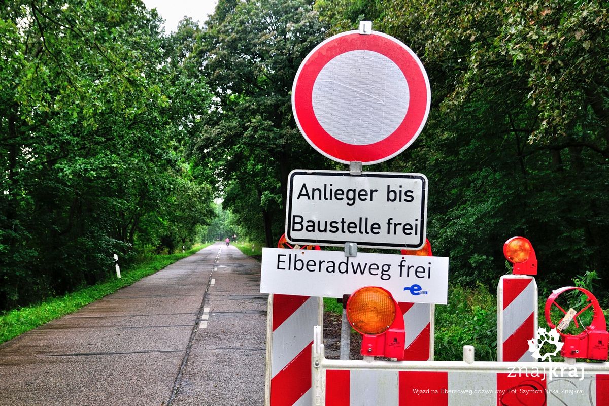 Wjazd na Elberadweg dozwolony