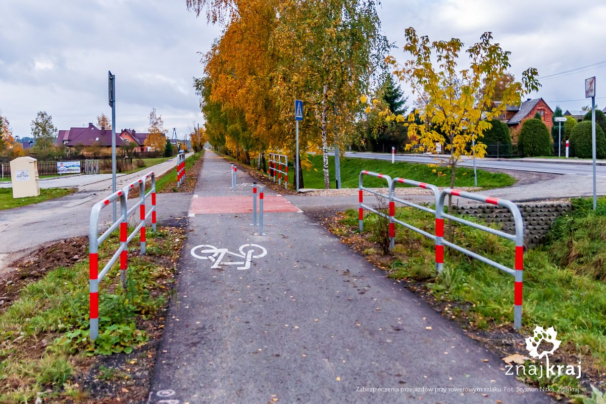 Zabezpieczenia przejazdów przy rowerowym szlaku Zabezpieczenia przejazdów przy rowerowym szlaku