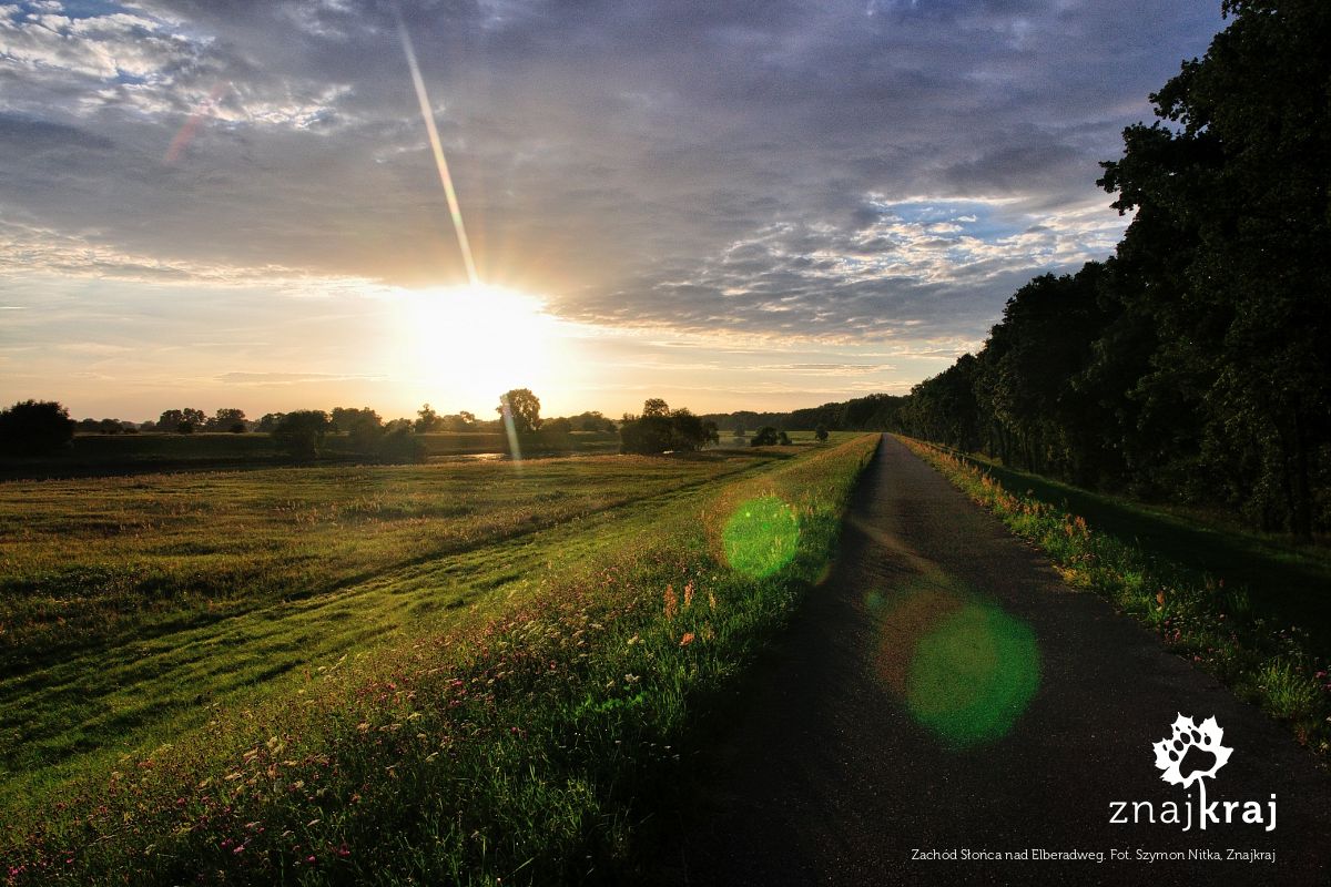 Zachód Słońca nad Elberadweg
