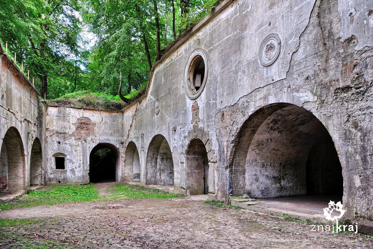 Zachowane obiekty fortu Salis-Soglio