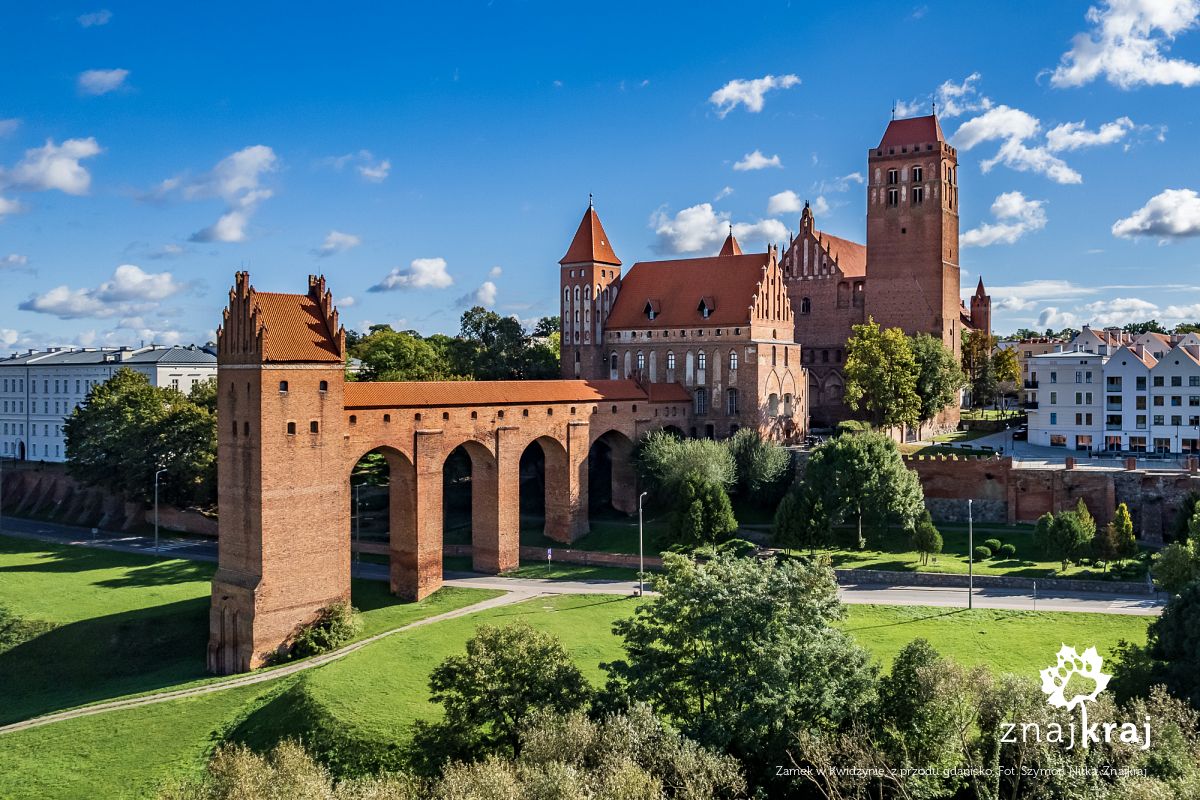 Zamek w Kwidzynie, z przodu gdanisko
