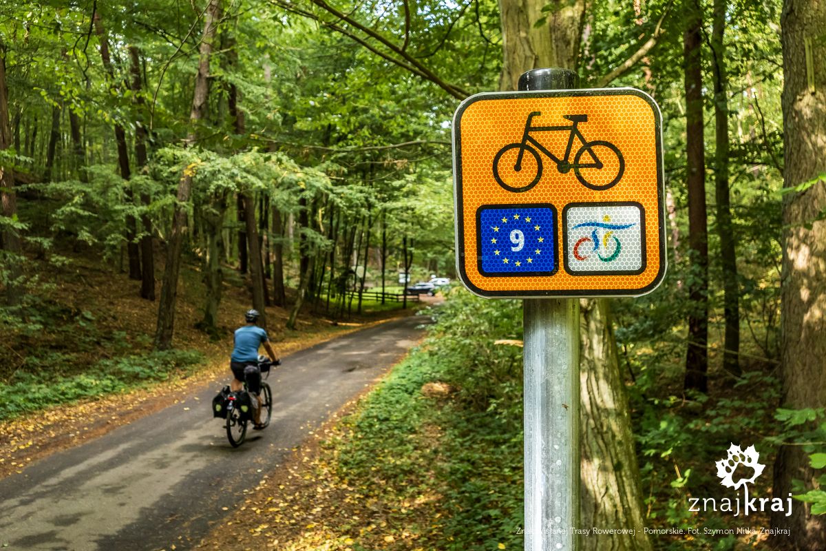 Znak Wiślanej Trasy Rowerowej - Pomorskie