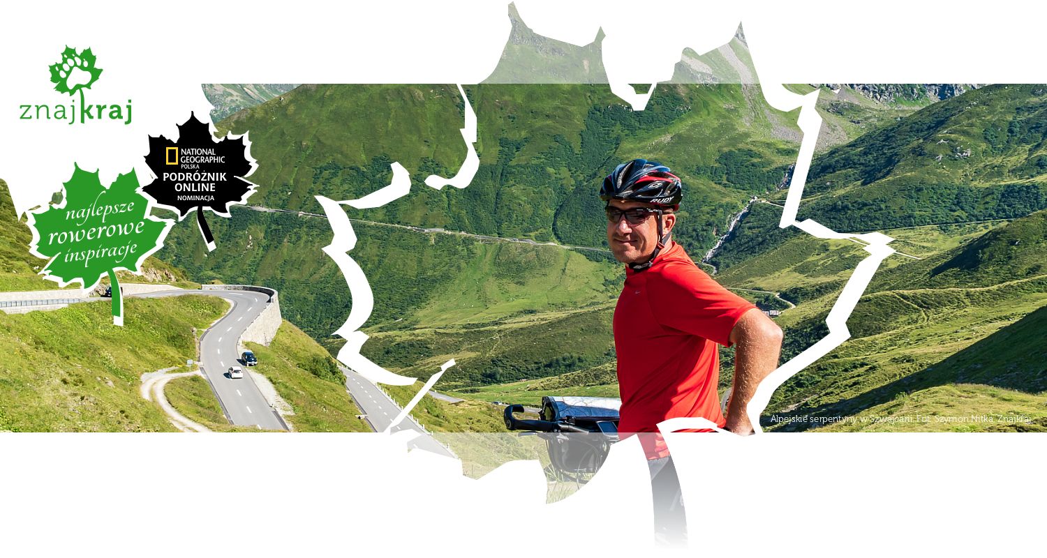 Alpejskie serpentyny w Szwajcarii