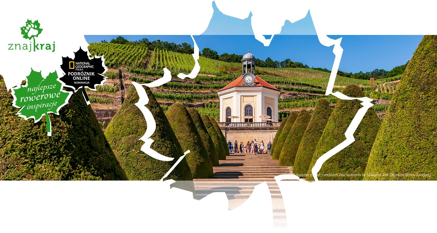 Belweder przed zamkiem Wackerbarth w Saksonii