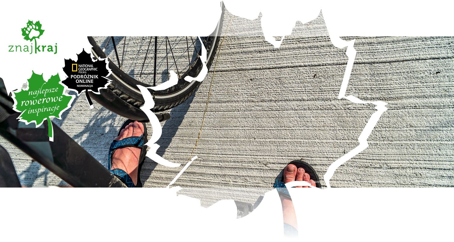 Betonowa nawierzchnia drogi rowerowej nad Popradem