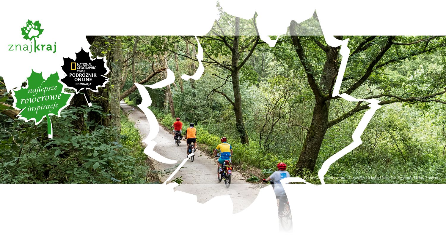 Betonowa nawierzchnia EuroVelo 10 koło Ustki