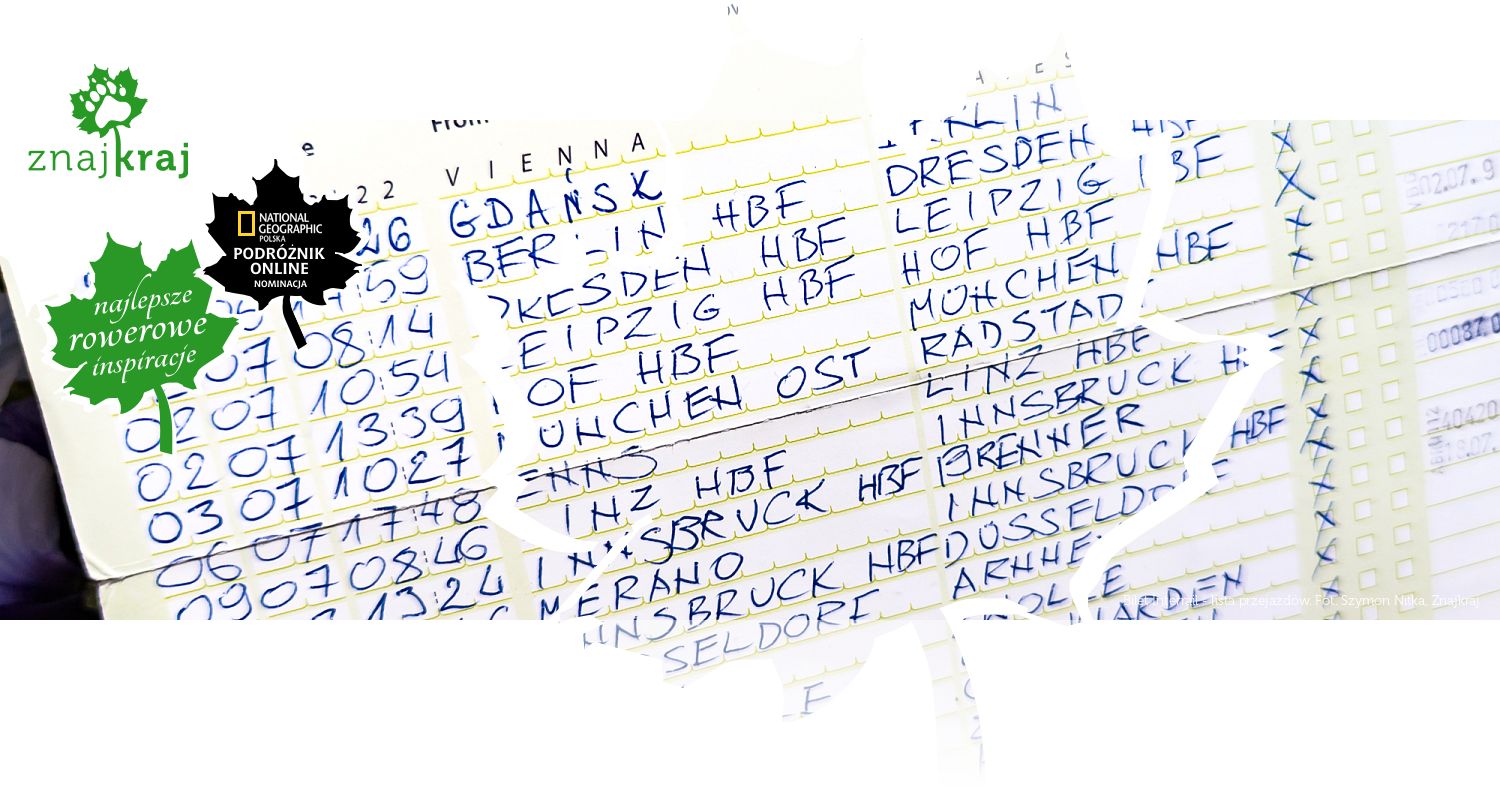 Bilet Interrail - lista przejazdów