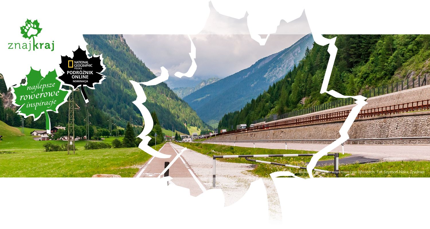 Blokady na drodze rowerowej we Włoszech