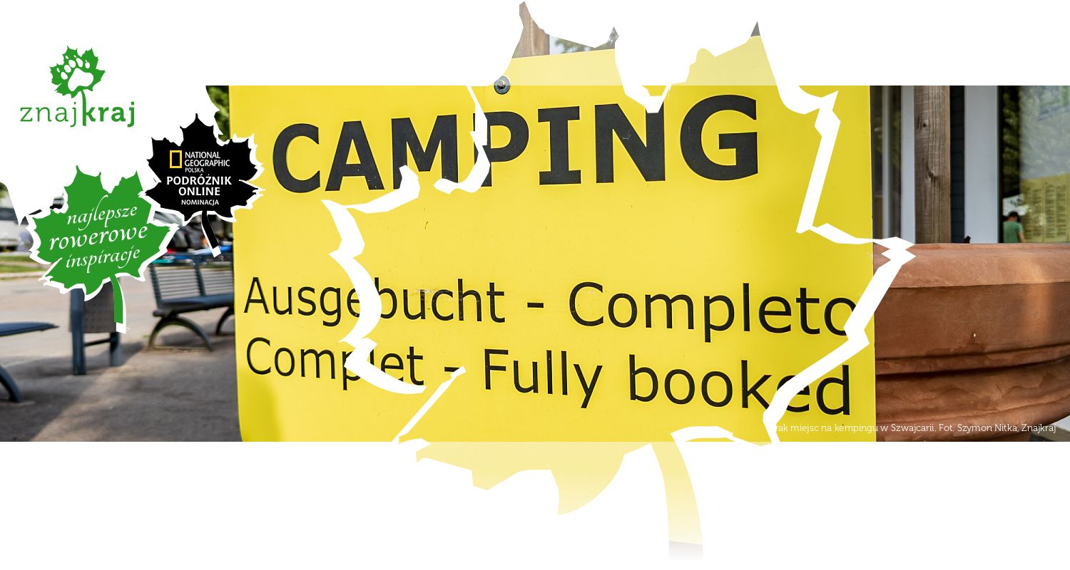 Brak miejsc na kempingu w Szwajcarii