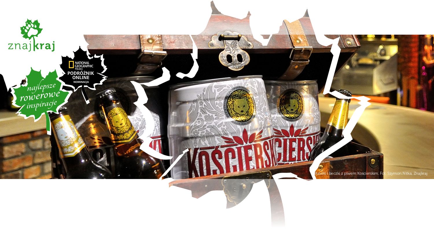 Butelki i beczki z piwem Kościerskim