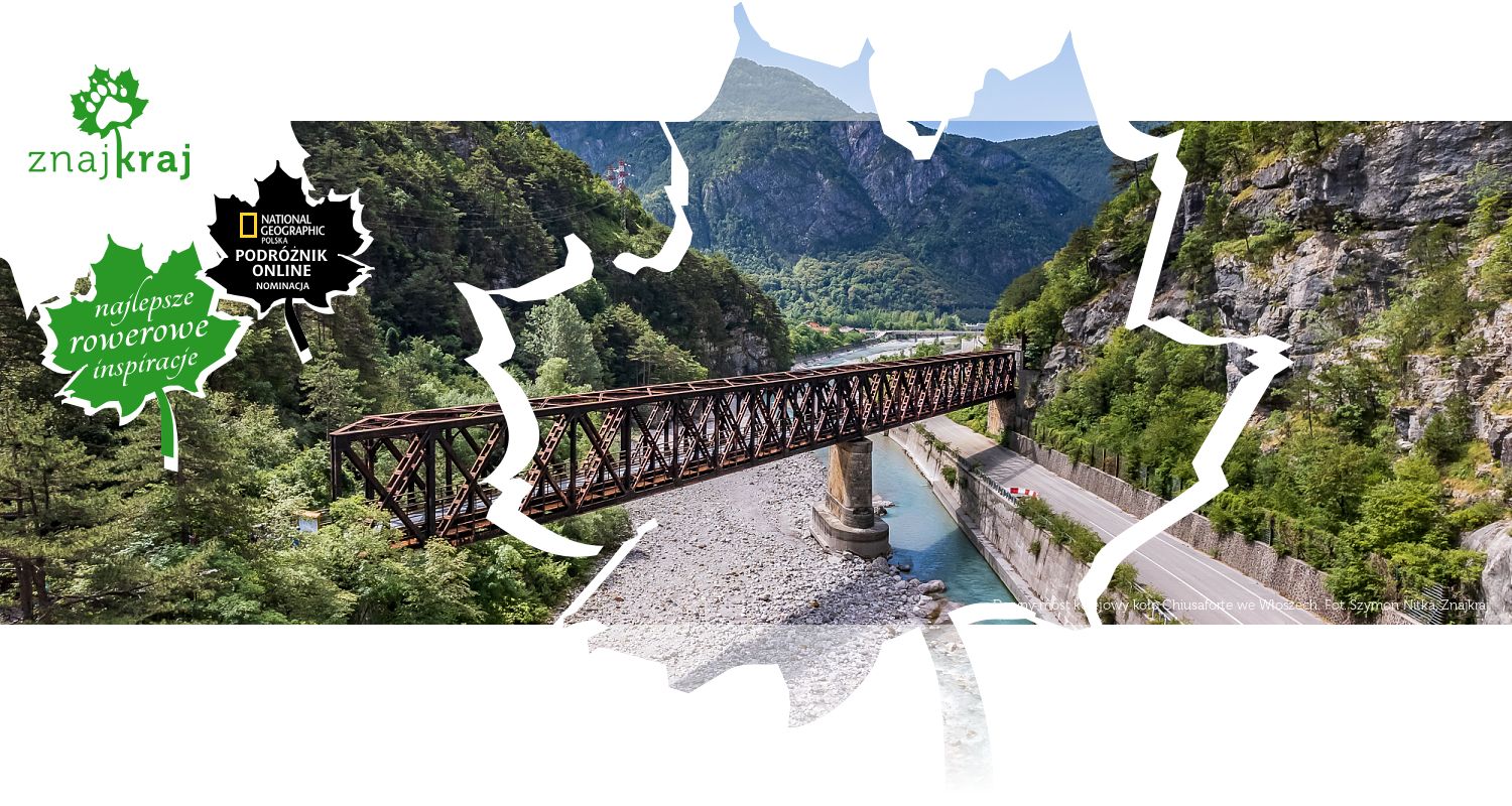 Dawny most kolejowy koło Chiusaforte we Włoszech