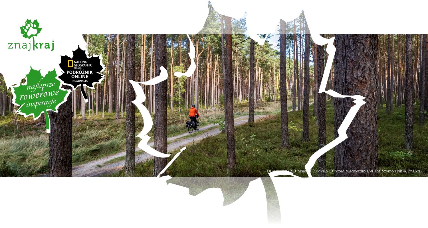 Dawny szlak R10, obecnie EuroVelo 10, przed Międzyzdrojami