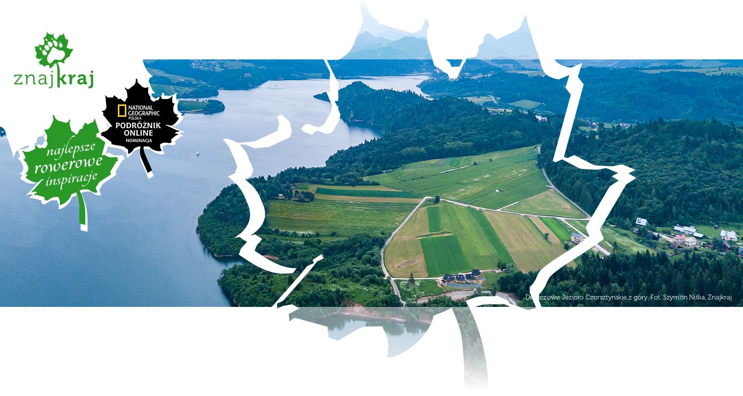 Deszczowe Jezioro Czorsztynskie z góry