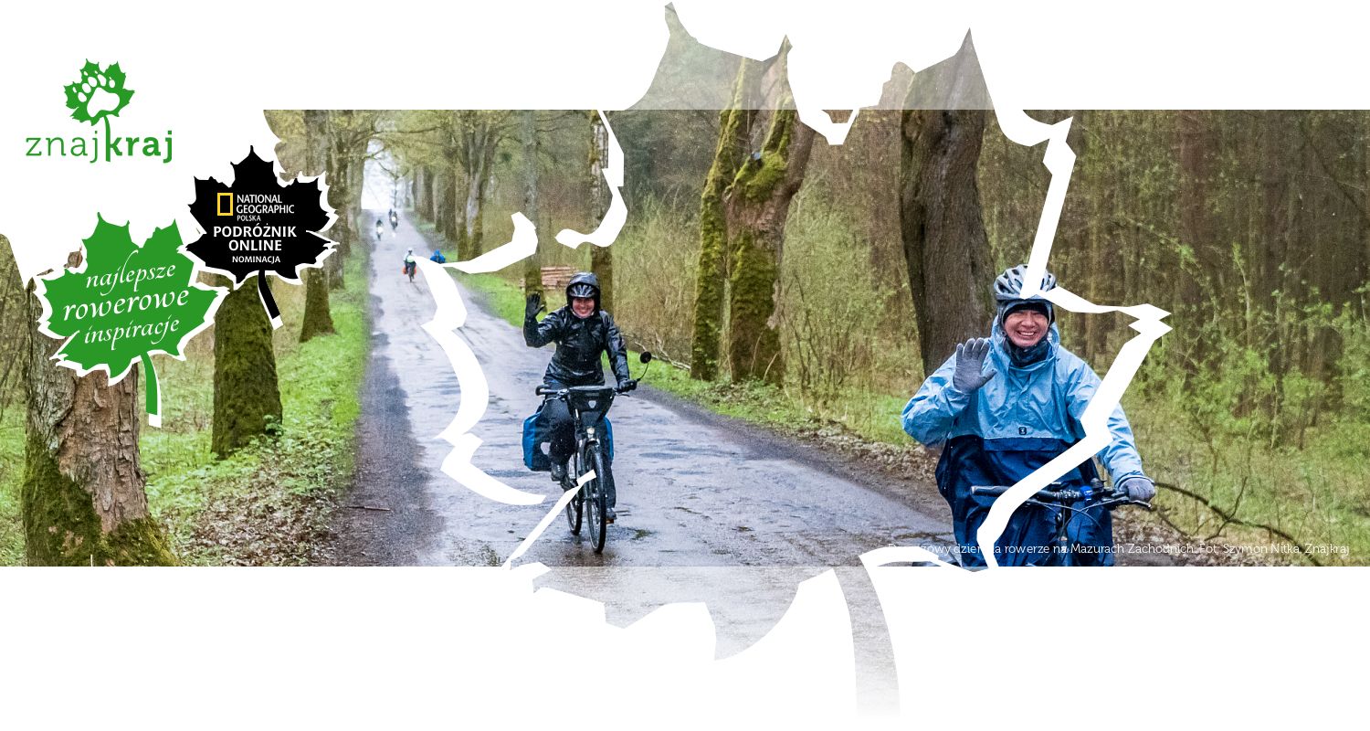 Deszczowy dzień na rowerze na Mazurach Zachodnich