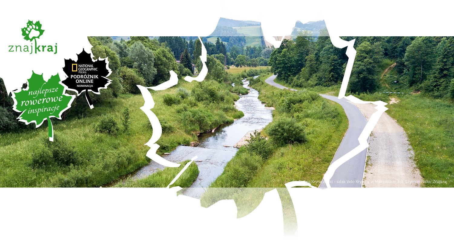 Dolina Kryniczanki - szlak Velo Krynica w Małopolsce
