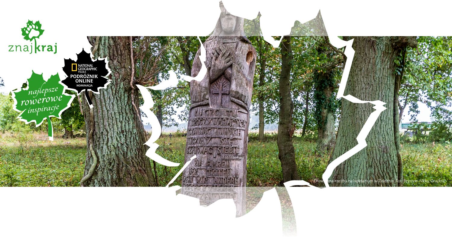 Drewniana rzeźba na lapidarium w Żeleźnie