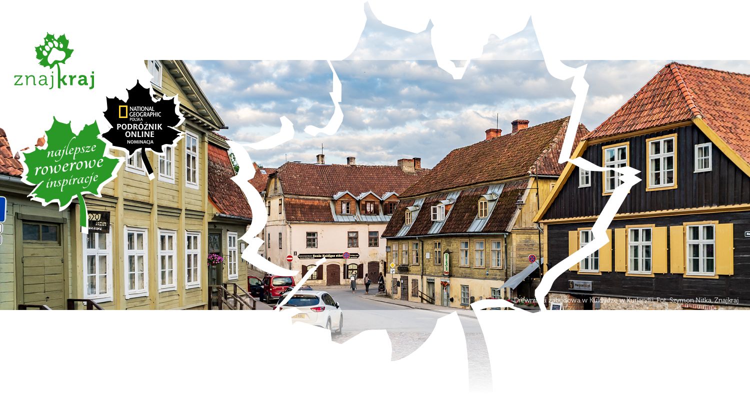 Drewniana zabudowa w Kuldydze w Kurlandii