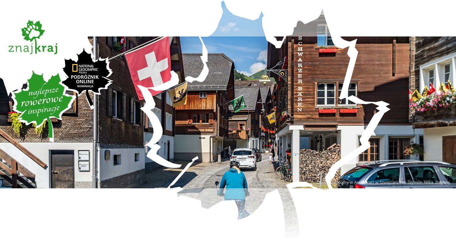 Drewniane domy w Andermatt w Szwajcarii