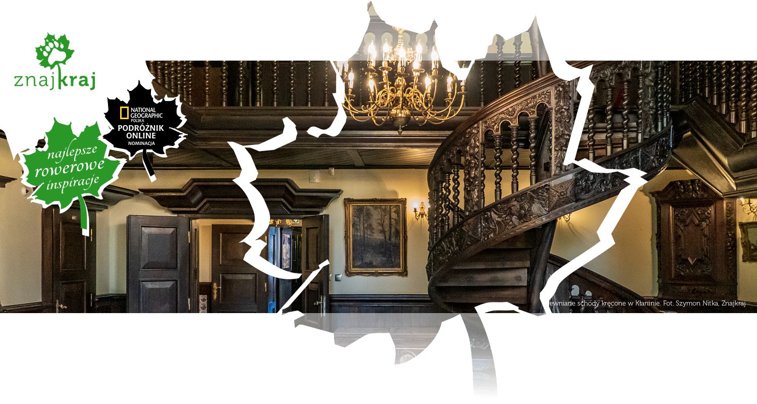 Drewniane schody kręcone w Kłaninie