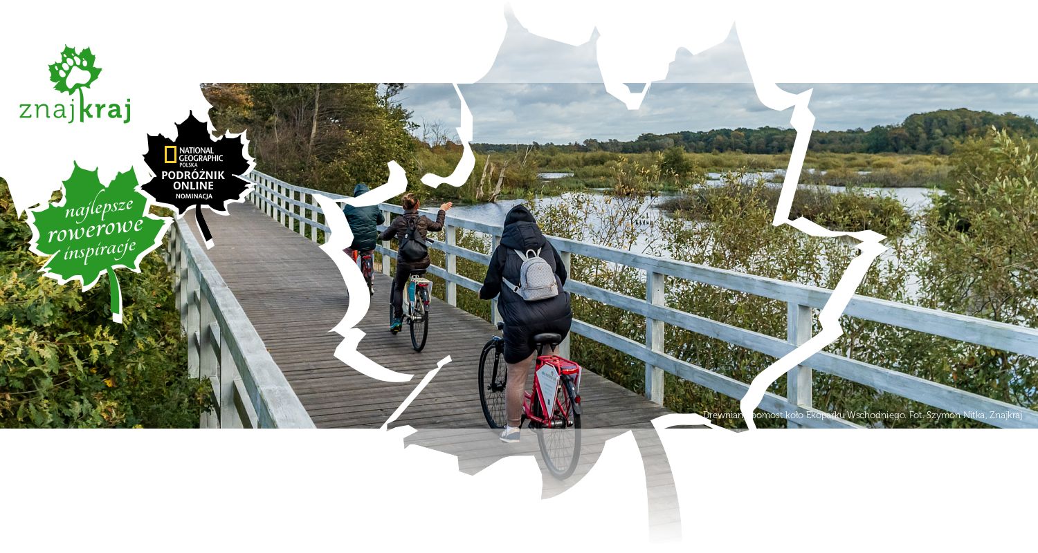 Drewniany pomost koło Ekoparku Wschodniego