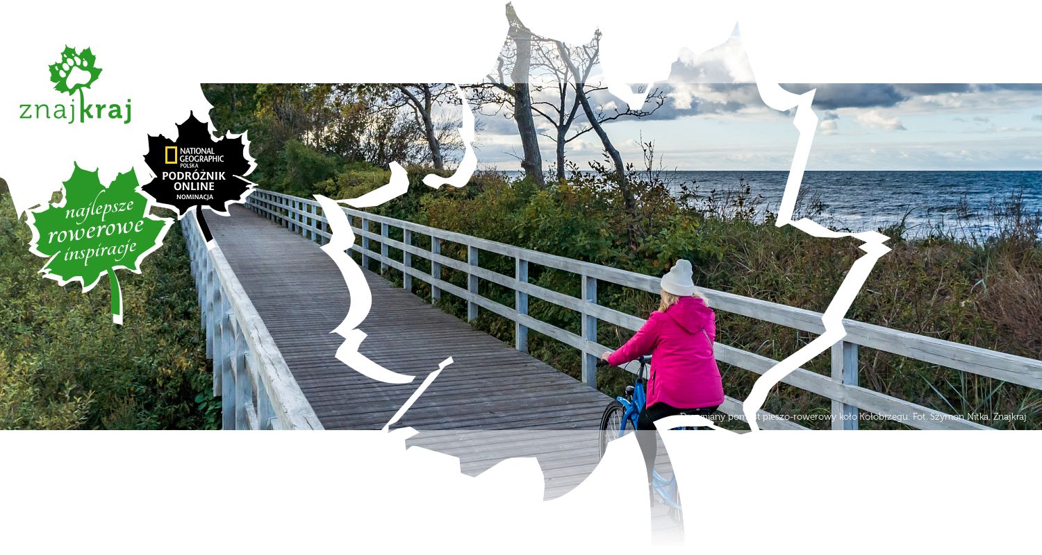 Drewniany pomost pieszo-rowerowy koło Kołobrzegu