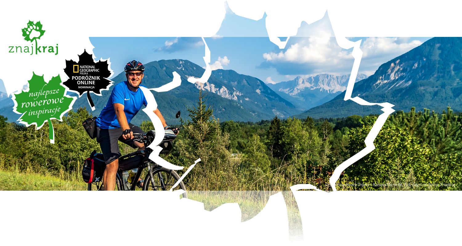 Droga rowerowa Drawy i Karawanki w tle