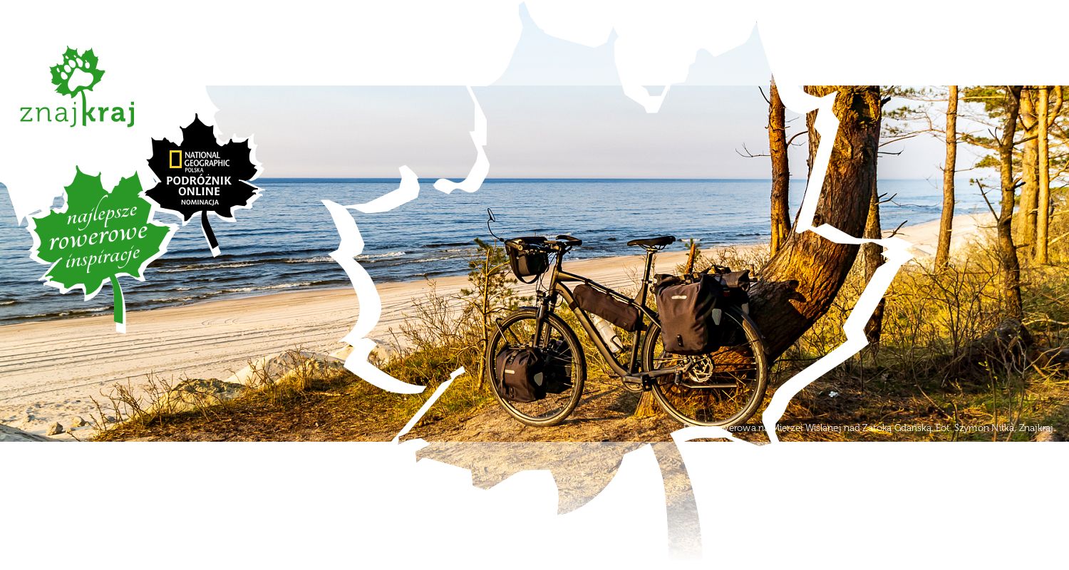 Droga rowerowa na Mierzei Wiślanej nad Zatoką Gdańską