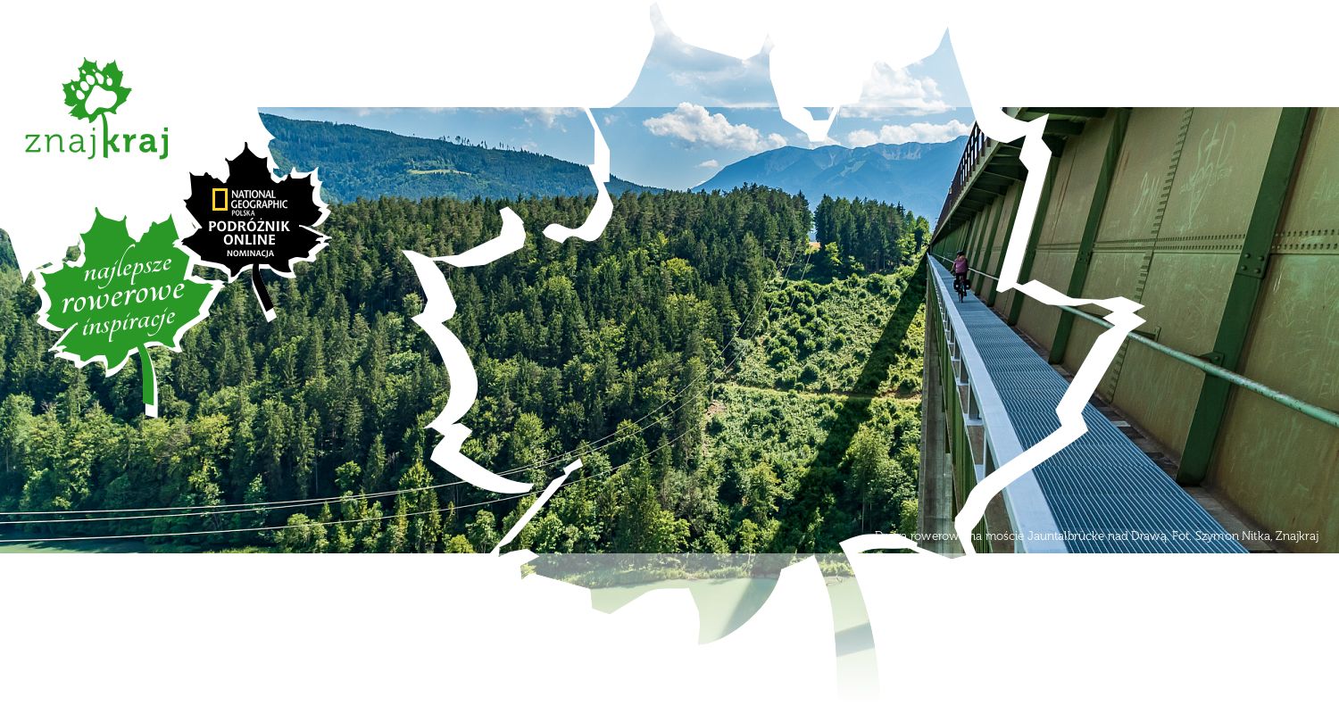 Droga rowerowa na moście Jauntalbrücke nad Drawą