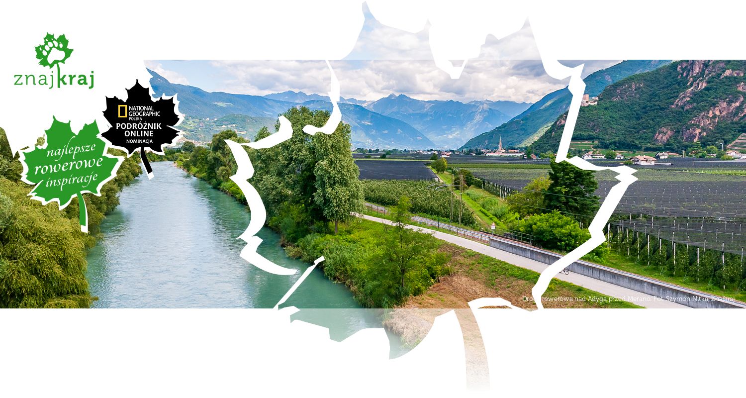 Droga rowerowa nad Adygą przed Merano