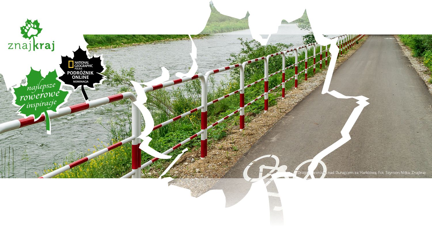Droga rowerowa nad Dunajcem za Harklową