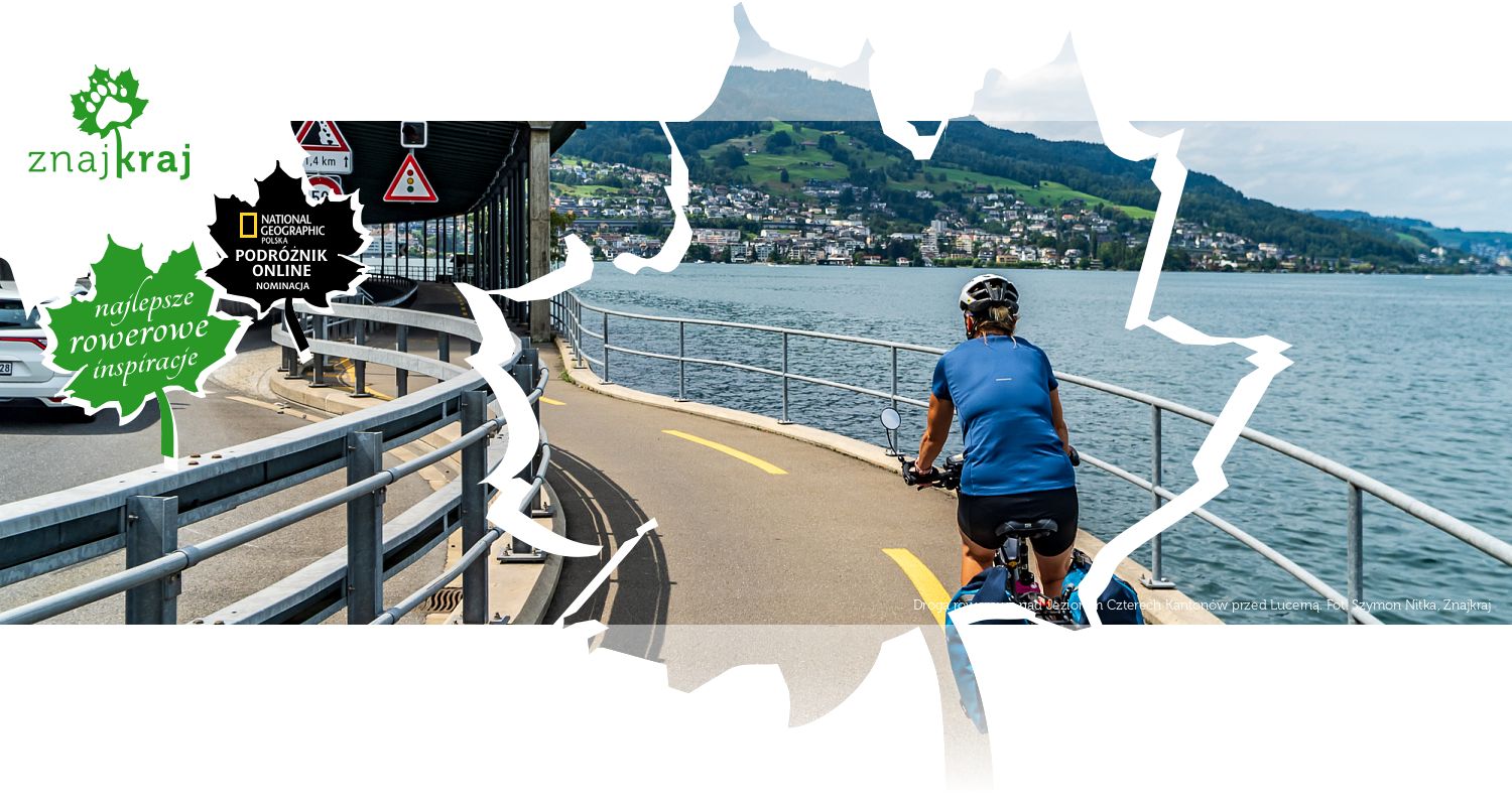 Droga rowerowa nad Jeziorem Czterech Kantonów przed Lucerną