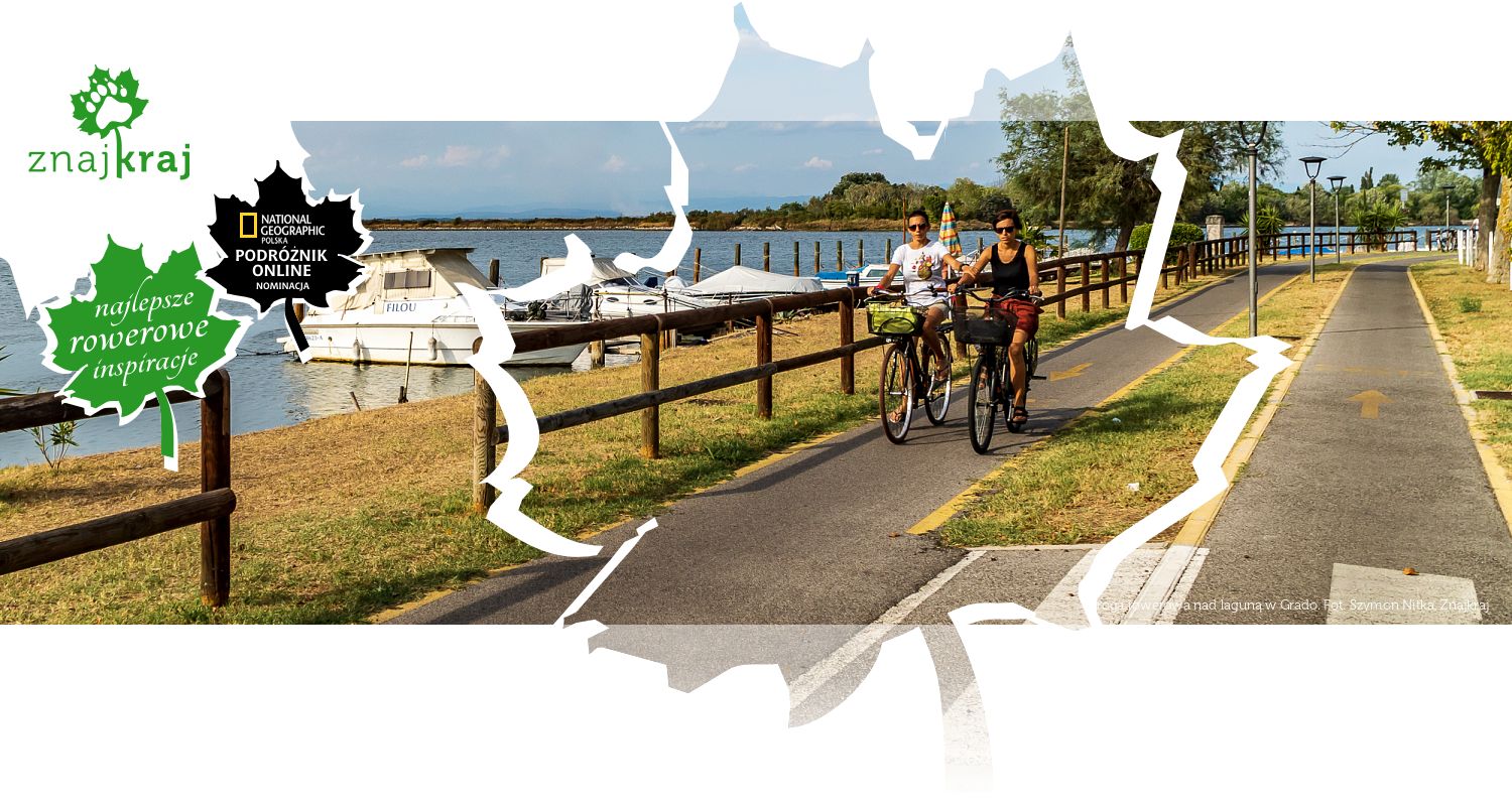 Droga rowerowa nad laguną w Grado