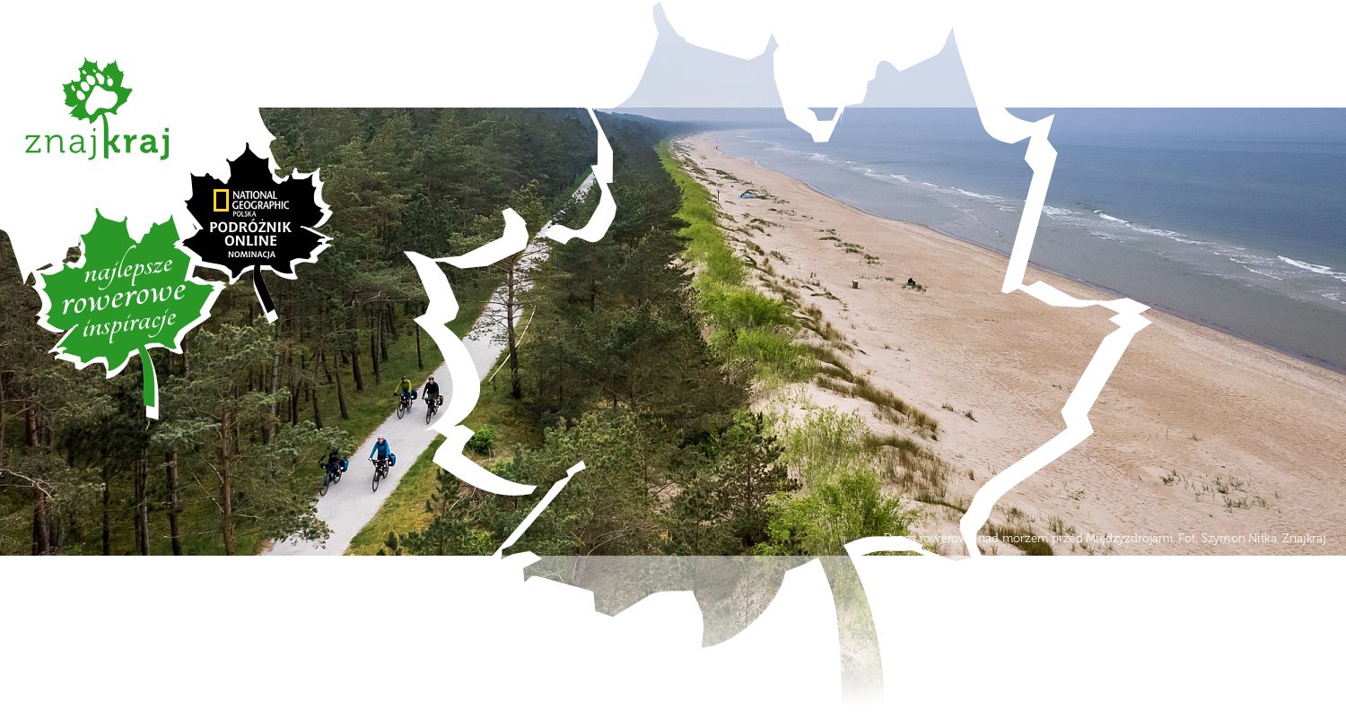 Droga rowerowa nad morzem przed Międzyzdrojami