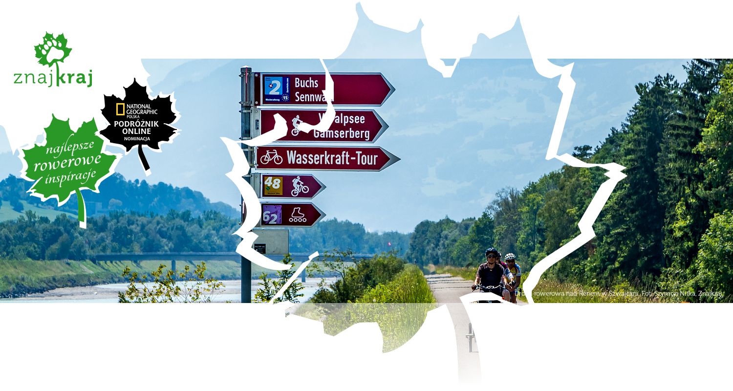 Droga rowerowa nad Renem w Szwajcarii