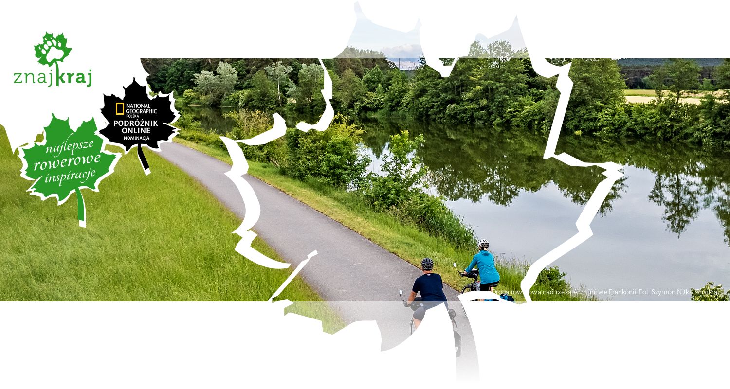 Droga rowerowa nad rzeką Altmühl we Frankonii