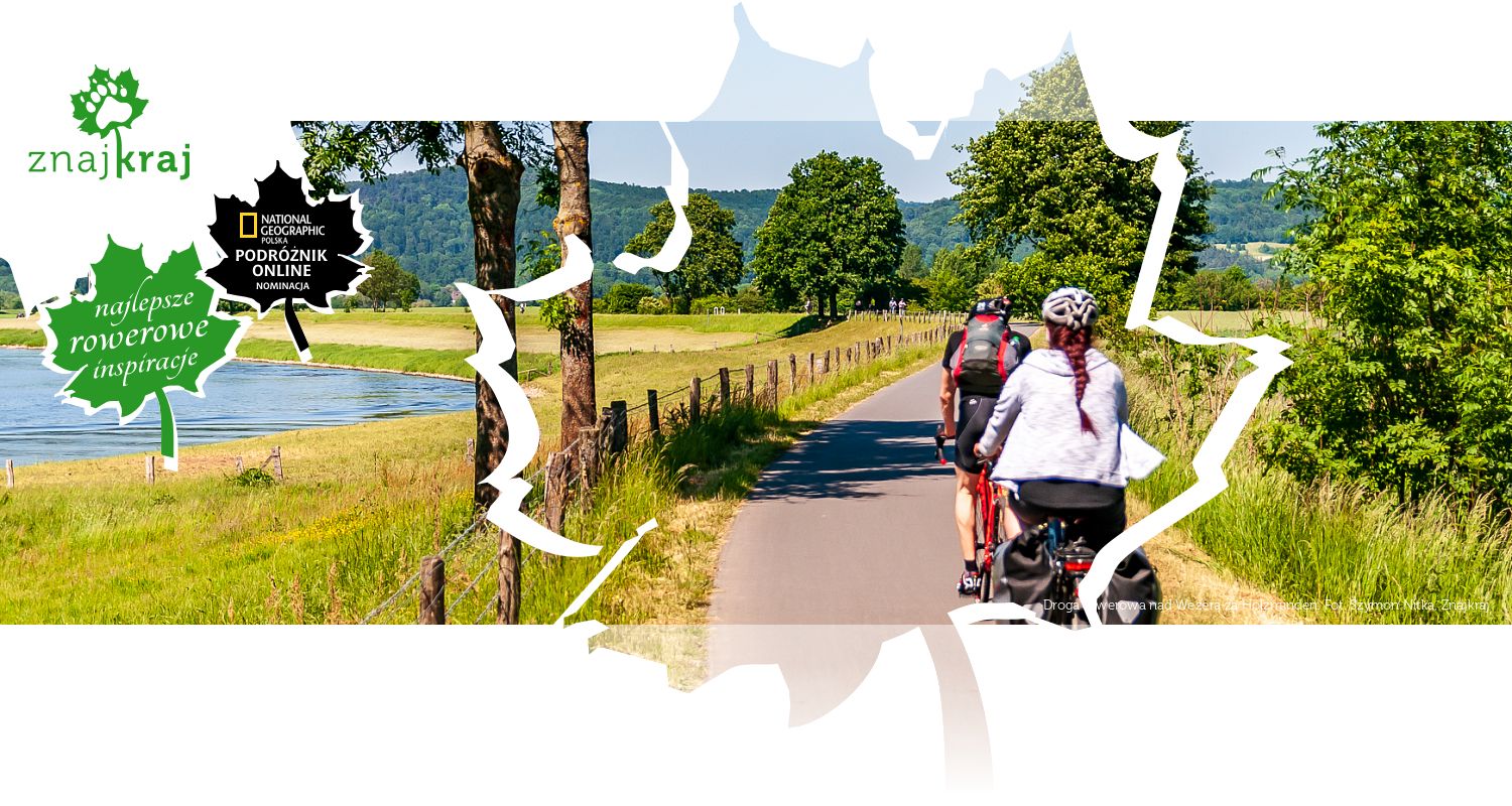 Droga rowerowa nad Wezerą za Holzminden