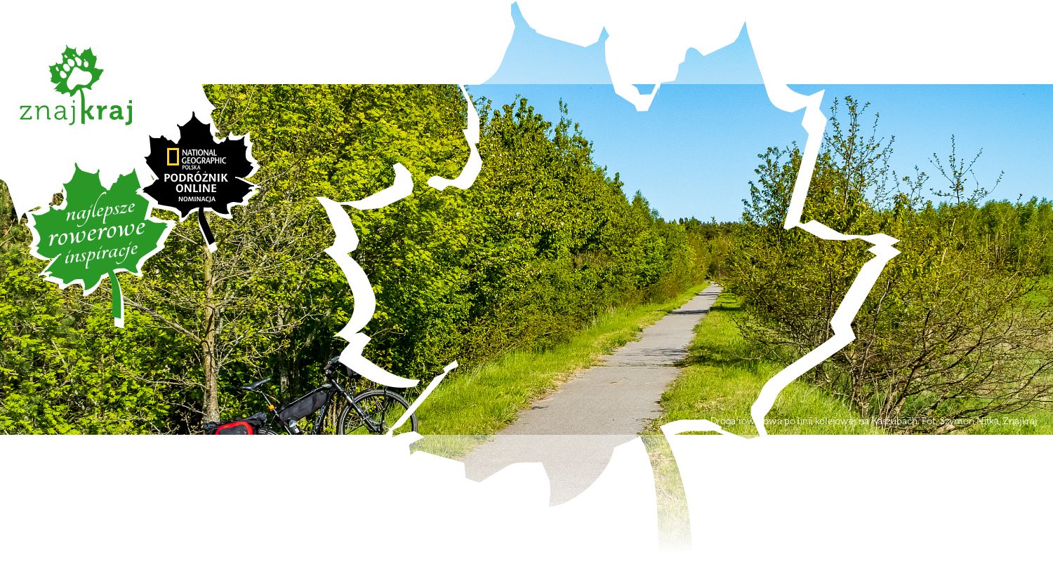 Droga rowerowa po linii kolejowej na Kaszubach