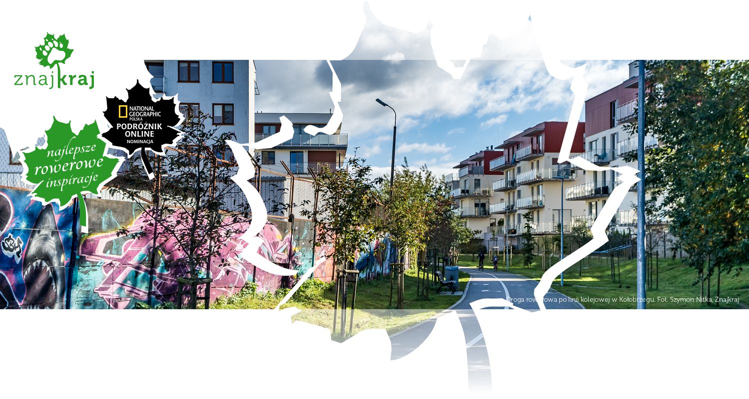 Droga rowerowa po linii kolejowej w Kołobrzegu