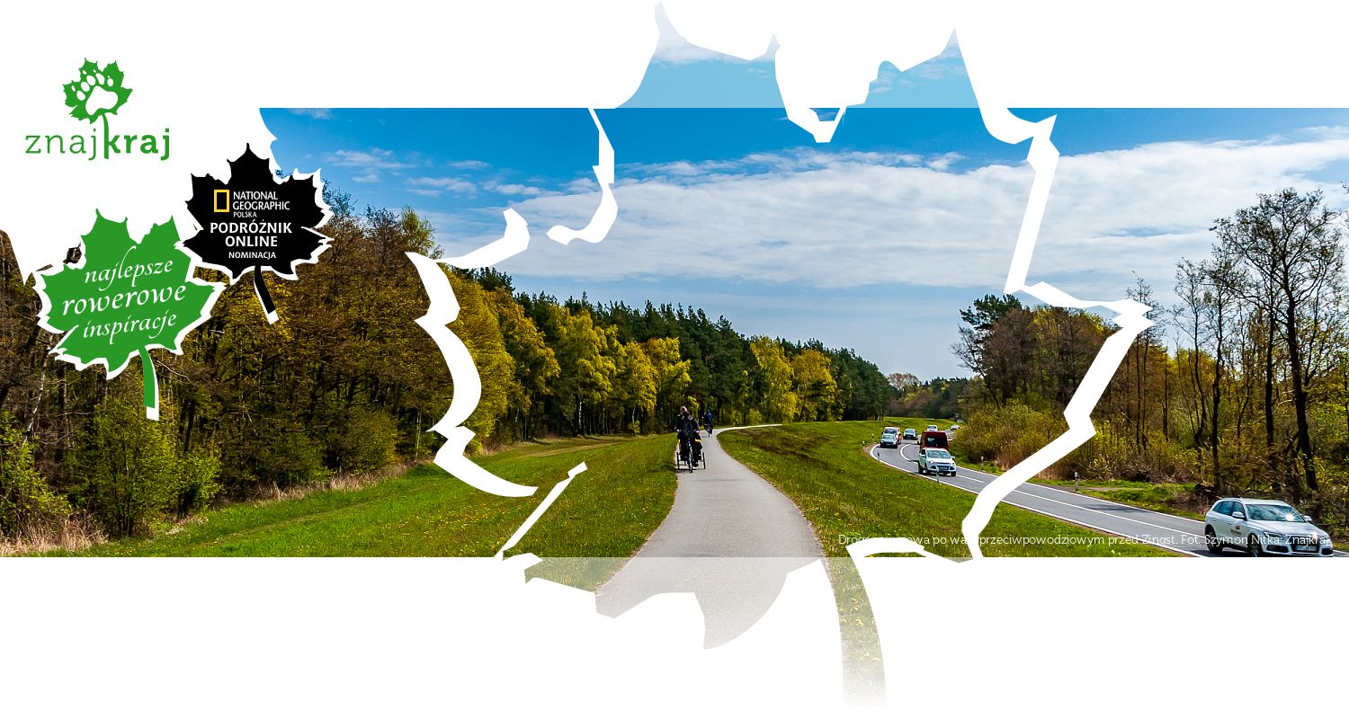 Droga rowerowa po wale przeciwpowodziowym przed Zingst