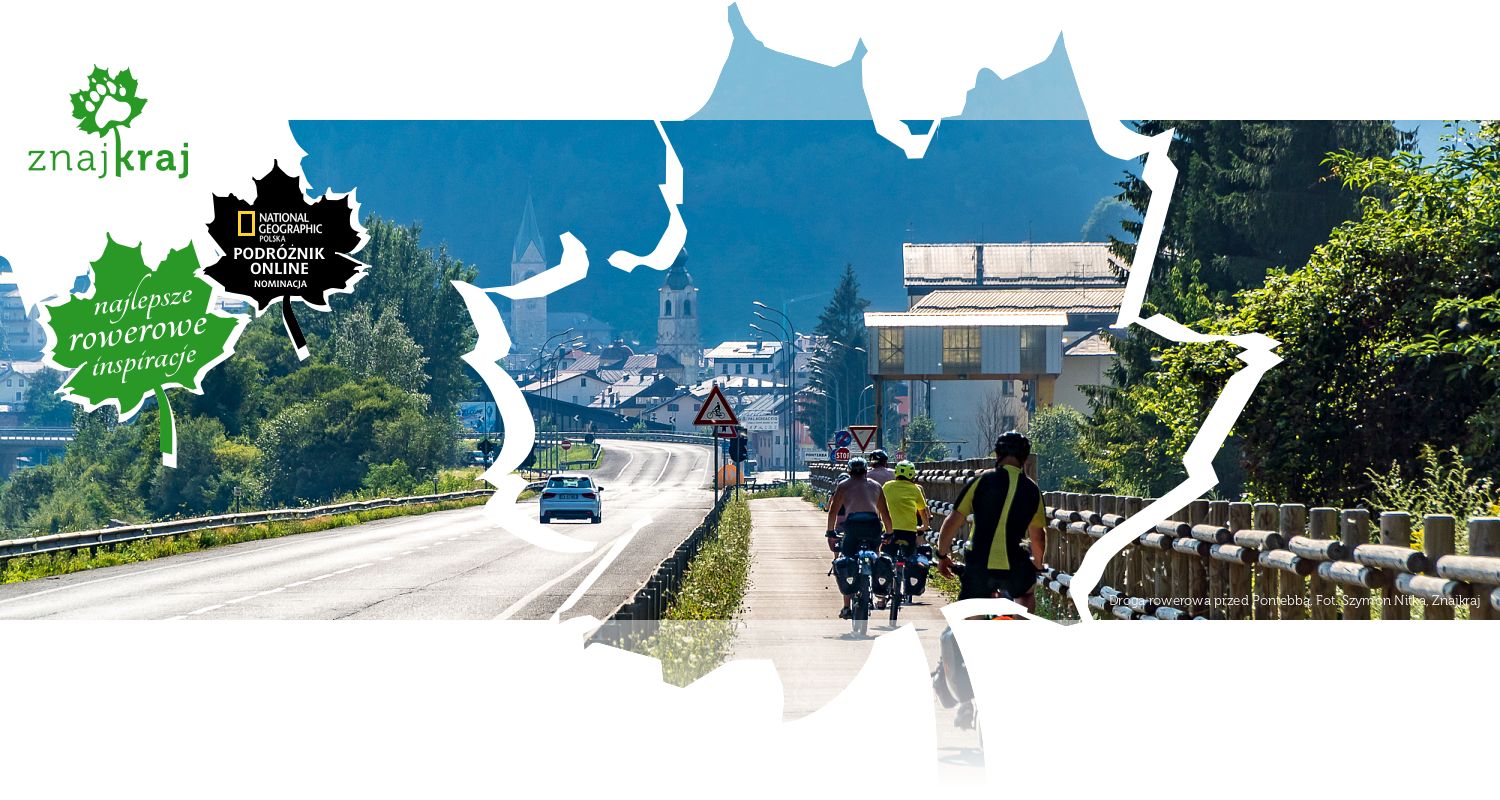 Droga rowerowa przed Pontebbą