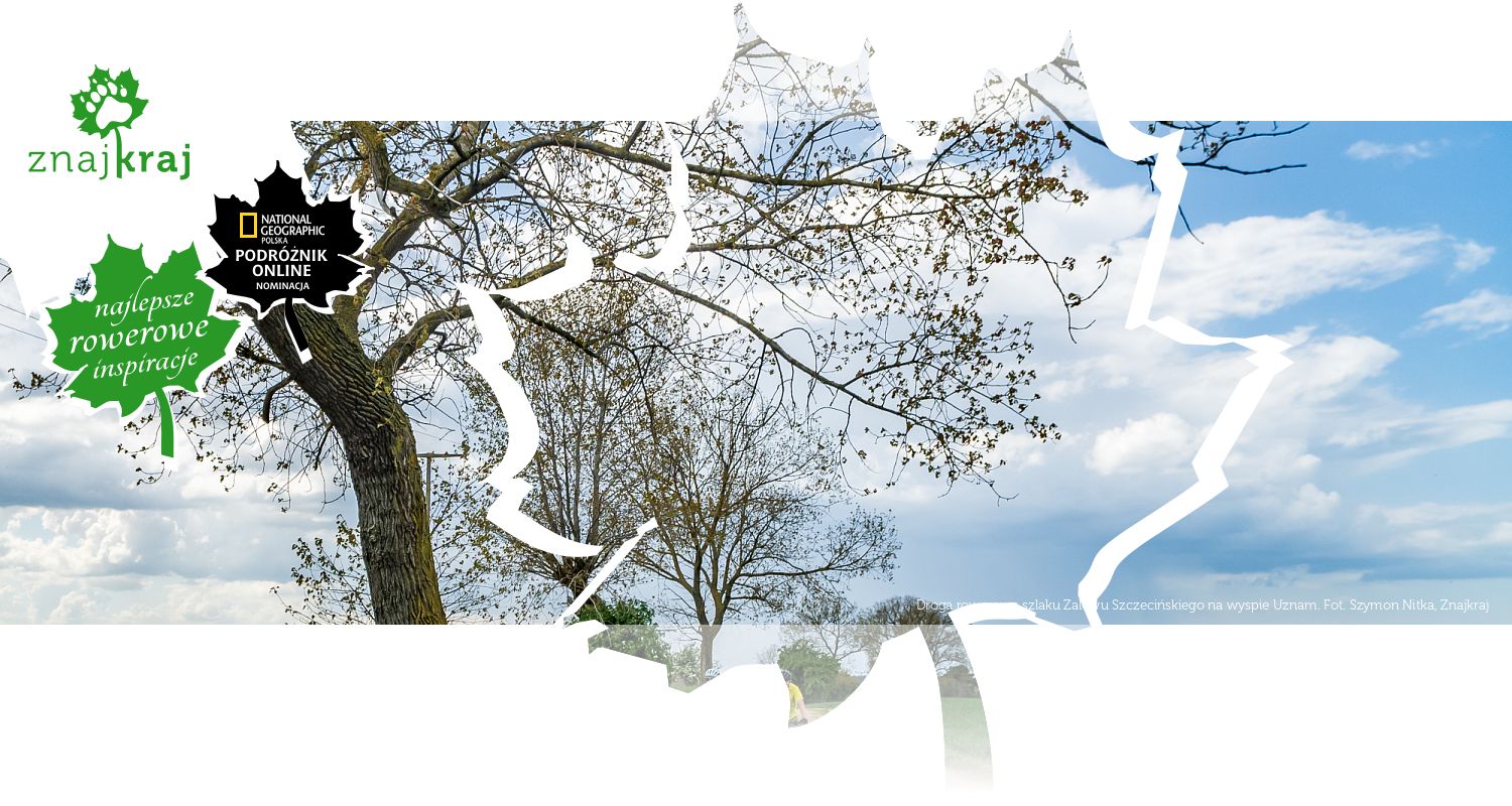 Droga rowerowa szlaku Zalewu Szczecińskiego na wyspie Uznam
