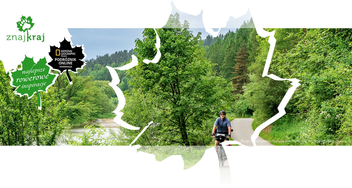 Droga rowerowa Velo Dunajec koło Harklowej