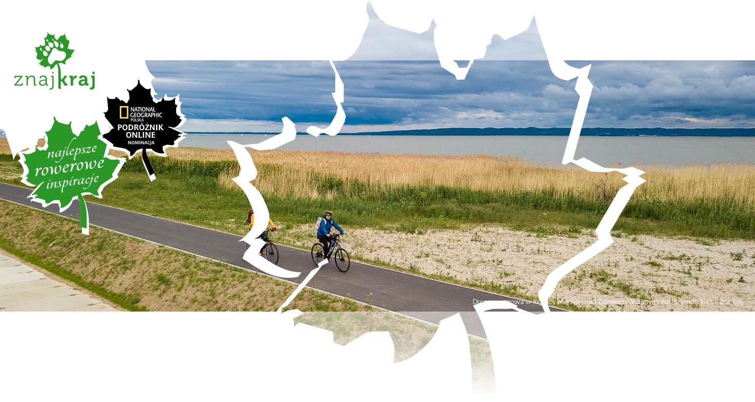 Droga rowerowa w Krynicy Morskiej nad Zalewem Wiślanym