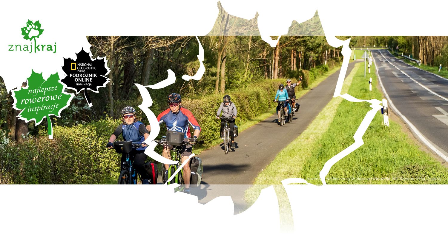 Droga rowerowa wzdłuż szosy w okolicach Neuzelle